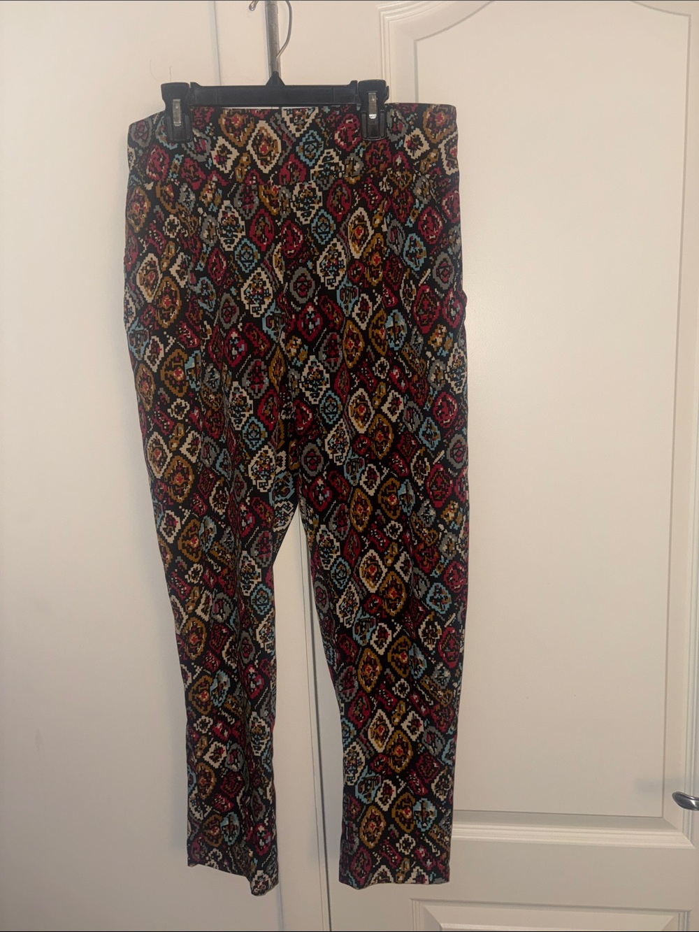 Freestyle Multicolor Diamond Ikat Tapered Pants